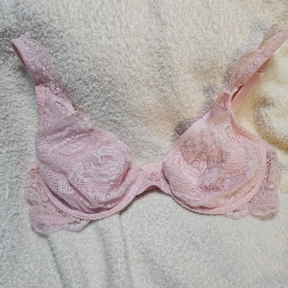 Dream Angels Wicked Unlined Lace Balconette Bra Size 38C